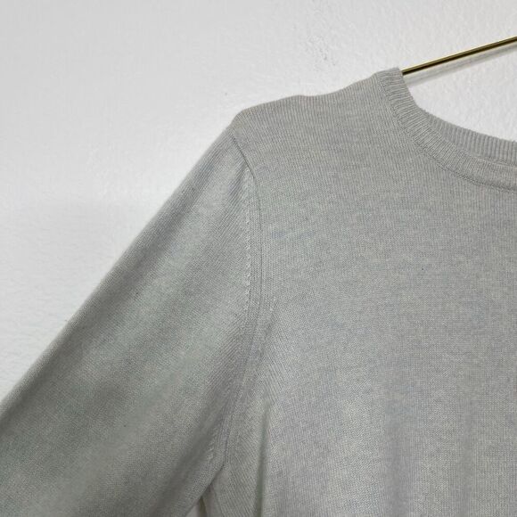 Barneys NY 100% Cashmere Medium Sweater Button Back Y2K Light Seafoam Green - Picture 3 of 8